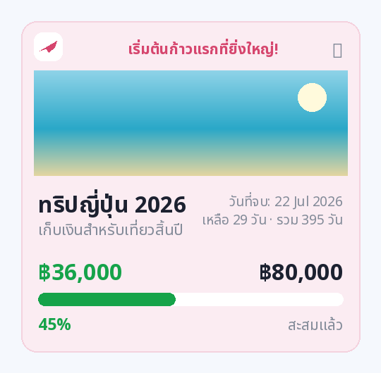 dream project — trip goal