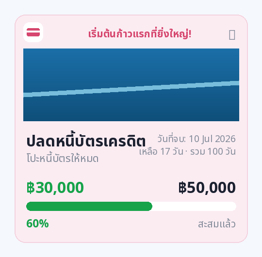 dream project — debt goal